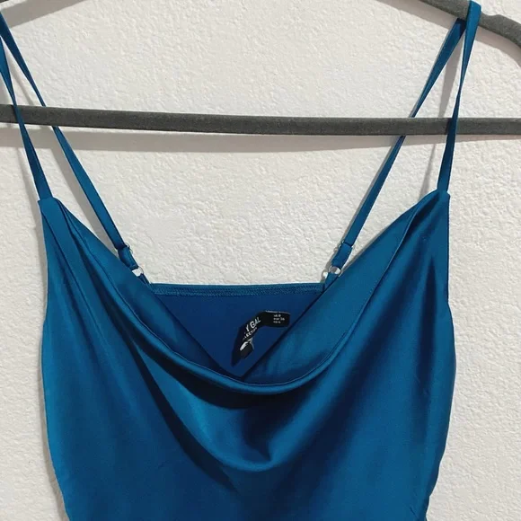 Nasty Gal Cowl Us Later Satin Mini Dress - Picture 9 of 11